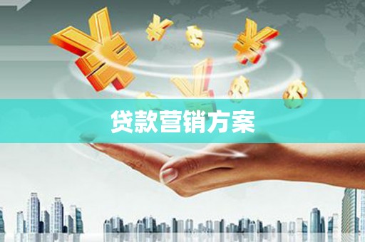 莫旗贷款营销方案