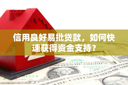 泉山信用良好易批贷款，如何快速获得资金支持？