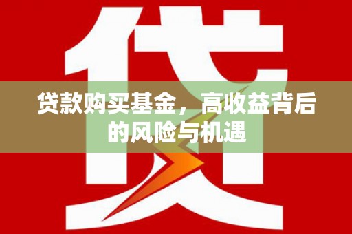无极贷款购买基金，高收益背后的风险与机遇