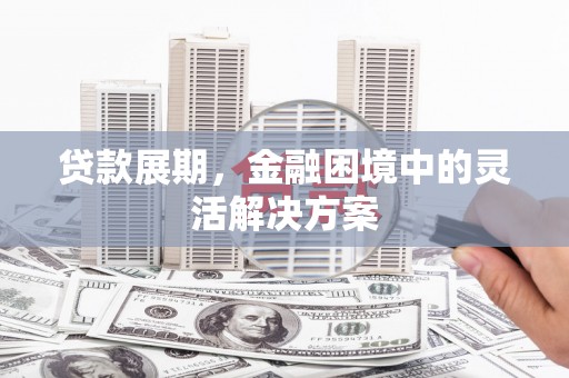 淮上贷款展期，金融困境中的灵活解决方案