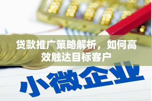 洛川贷款推广策略解析，如何高效触达目标客户