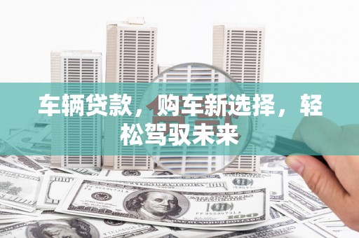 夏县车辆贷款，购车新选择，轻松驾驭未来