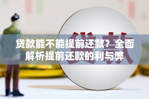 海安贷款能不能提前还款？全面解析提前还款的利与弊