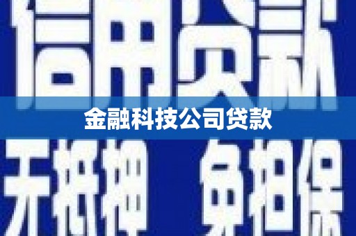 揭东金融科技公司贷款