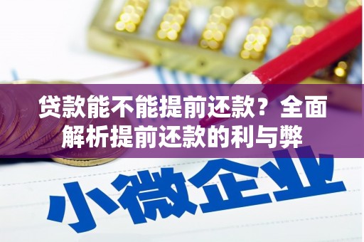 左营贷款能不能提前还款？全面解析提前还款的利与弊