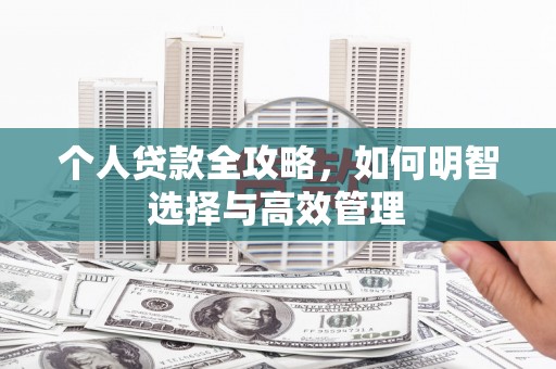 延津个人贷款全攻略，如何明智选择与高效管理