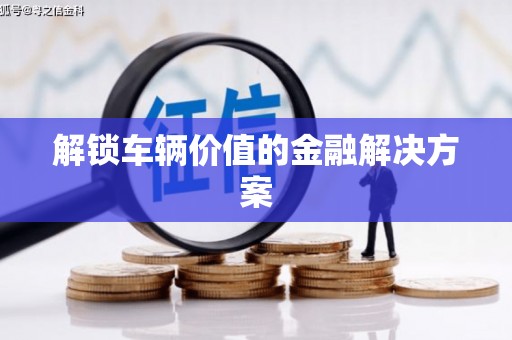 右江解锁车辆价值的金融解决方案